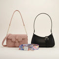 Luxury Everyday Bag Combo-Crossbody + Top Handle + Floral Strap