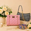 Luxury Everyday Bag Combo-Crossbody + Top Handle + Floral Strap