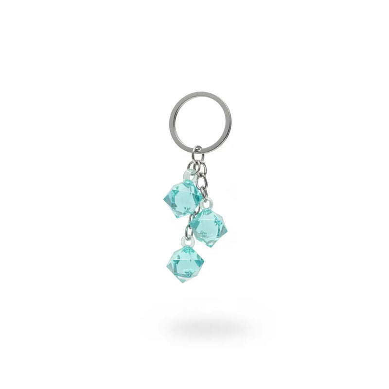 Aqua Crystal Charm Keychain – IK Royal Gallery