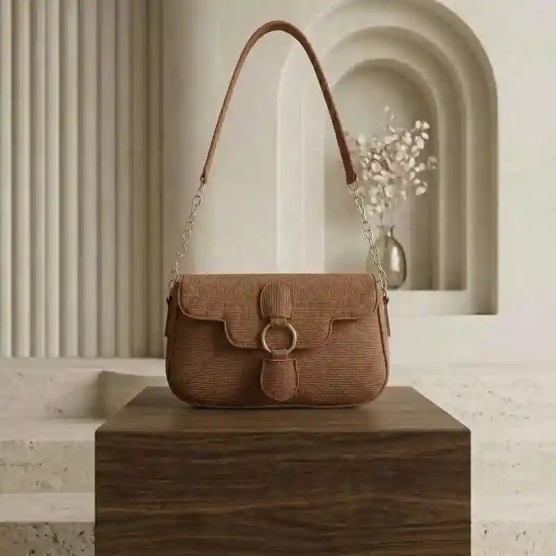 Iconic Ring Bag – Classic Ladies Handbag Brown