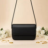 Magnetic Button Strap Women’s Crossbody Bag Stylish Black