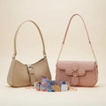 Luxury Everyday Bag Combo-Crossbody + Top Handle + Floral Strap