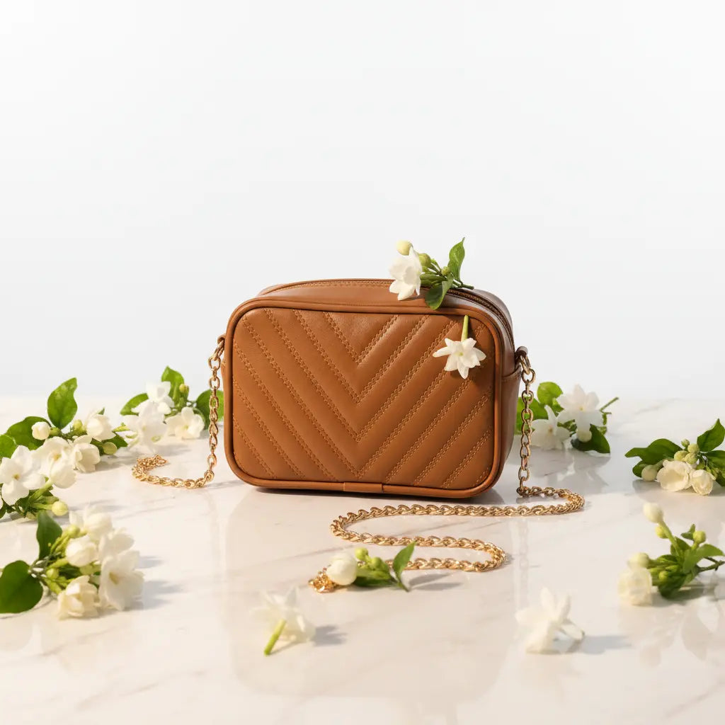 Noir Luxe Brown Premium Crossbody Bag for Women - IK Royal Gallery