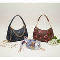 Luxury Everyday Bag Combo-Crossbody + Top Handle + Floral Strap