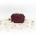 Noir Luxe Maroon Premium Crossbody Bag for Women - IK Royal Gallery