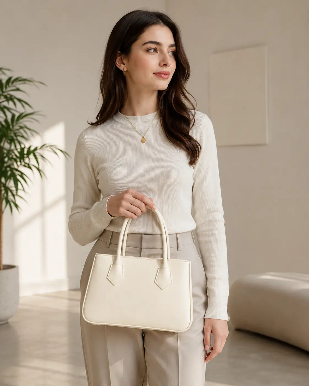 IK 001 Shoulder Bag White