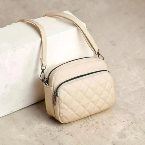 3-Zipper Women’s Crossbody Skin Bag CAR-7 | Elegant & Stylish Design