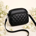 3-Zipper Women’s Crossbody Black Bag CAR-7 | Elegant & Stylish Design