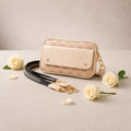 Skin Geometric PU Leather Crossbody Bag with Stylish Strap