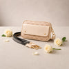 Skin Geometric PU Leather Crossbody Bag with Stylish Strap