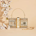 Rich Girl Golden Dollar Clutch | Designer Evening Bag