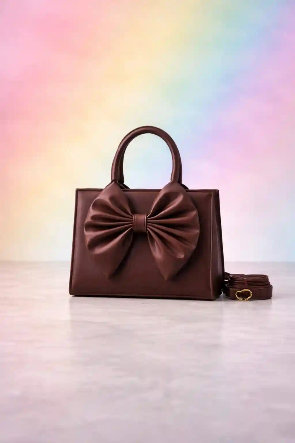 Fleur Bow Dark Brown Handbag for Women - In Pakistan