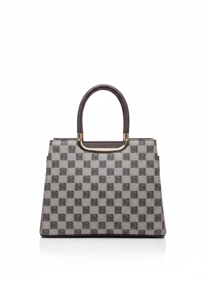 Imperial Grid Tote Bag for Women-Premium Stylish Ladies Handbag | IK Royal Gallery