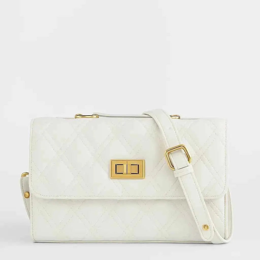Elegant Quilted HAR-4 White Women’s Handbag – Stylish Designer Bag by IK Royal Gallery