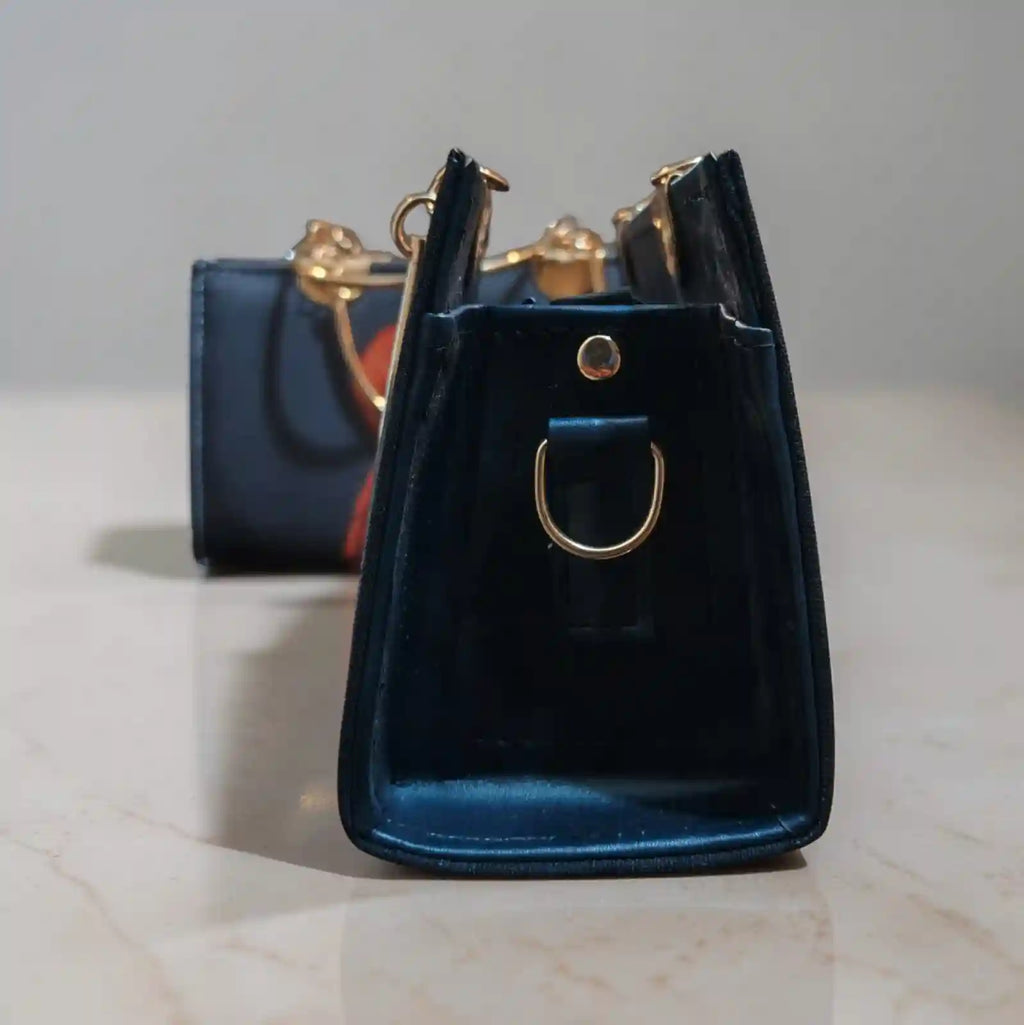 Pretty Charcoal Grey Blush Boxy Handbag for Women – Stylish Ladies Bag PK