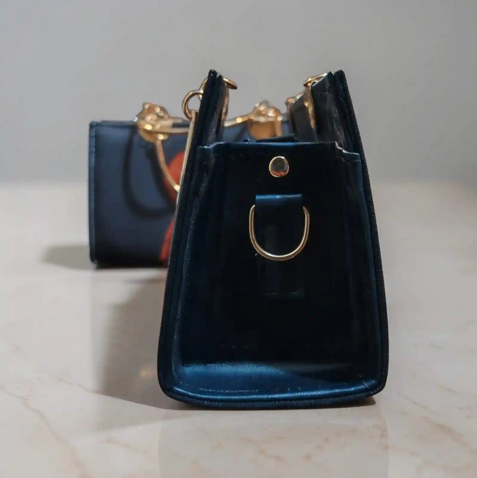 Pretty Charcoal Grey Blush Boxy Handbag for Women – Stylish Ladies Bag PK