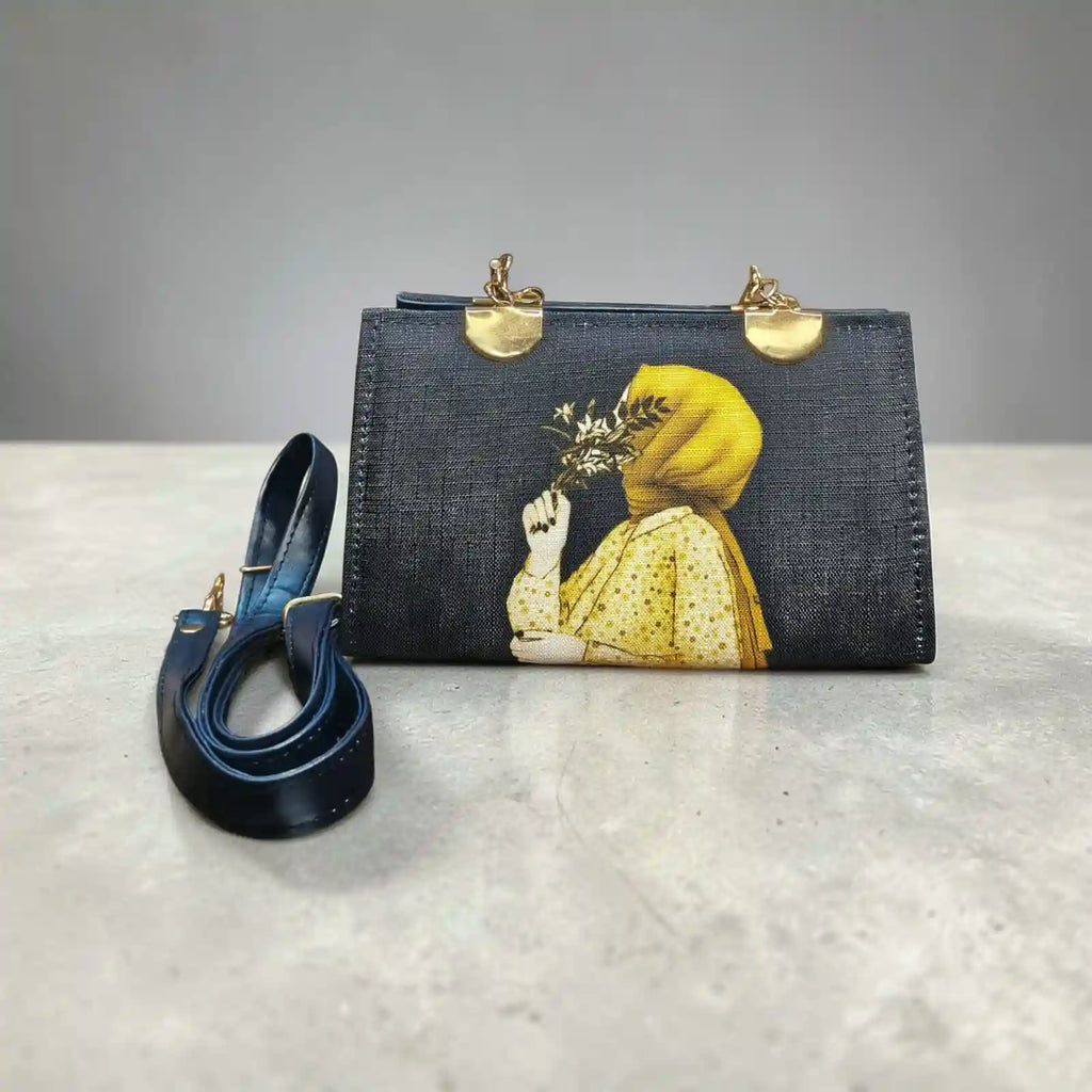 Pretty Charcoal Grey Blush Boxy Handbag for Women – Stylish Ladies Bag PK