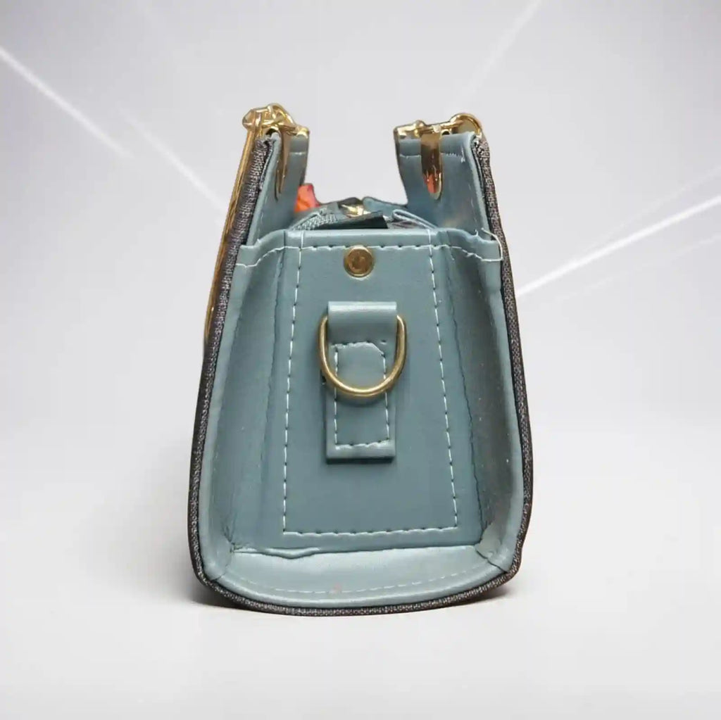 Pretty Grey Blush Boxy Handbag for Women – Stylish Ladies Bag PK