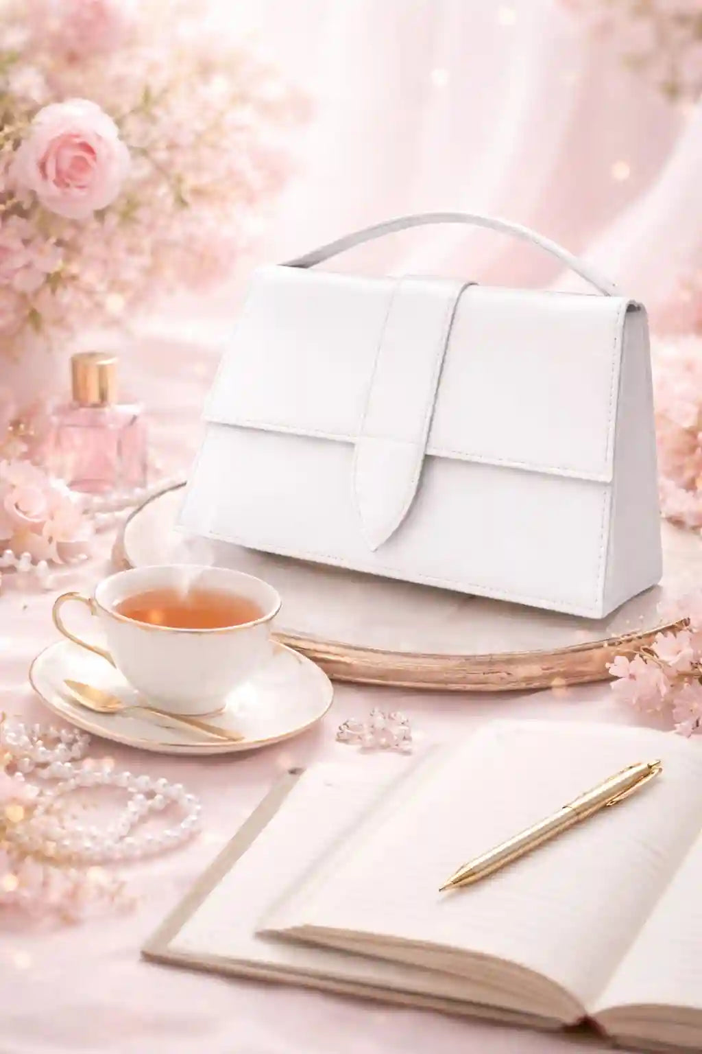 Nilofer White Handbag for Women | Elegant & Stylish Shoulder Bag