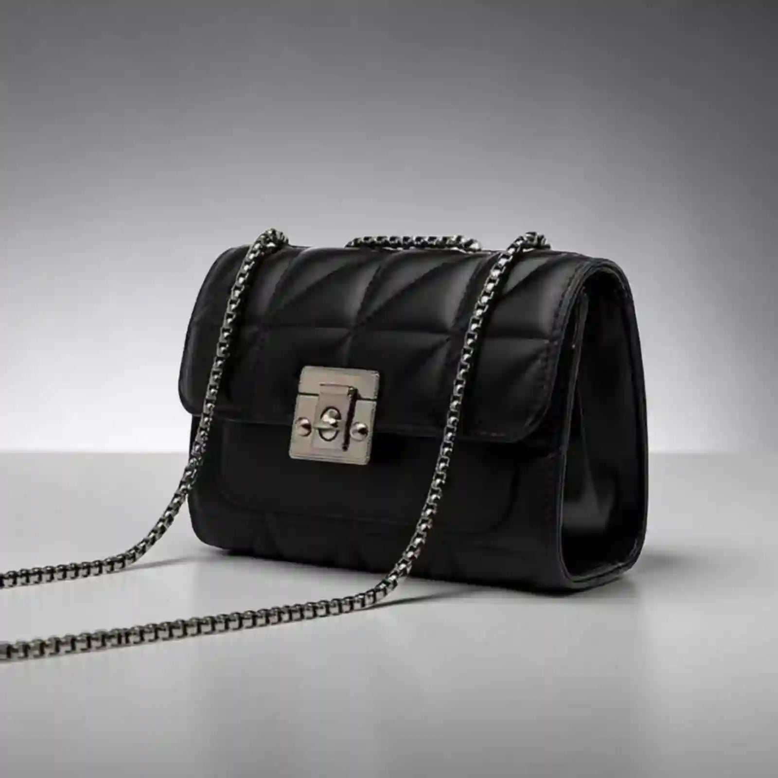 Quilted Black Crossbody Bag for Women Stylish Ladies Handbag in Pakistan | Trendy & Elegant Design