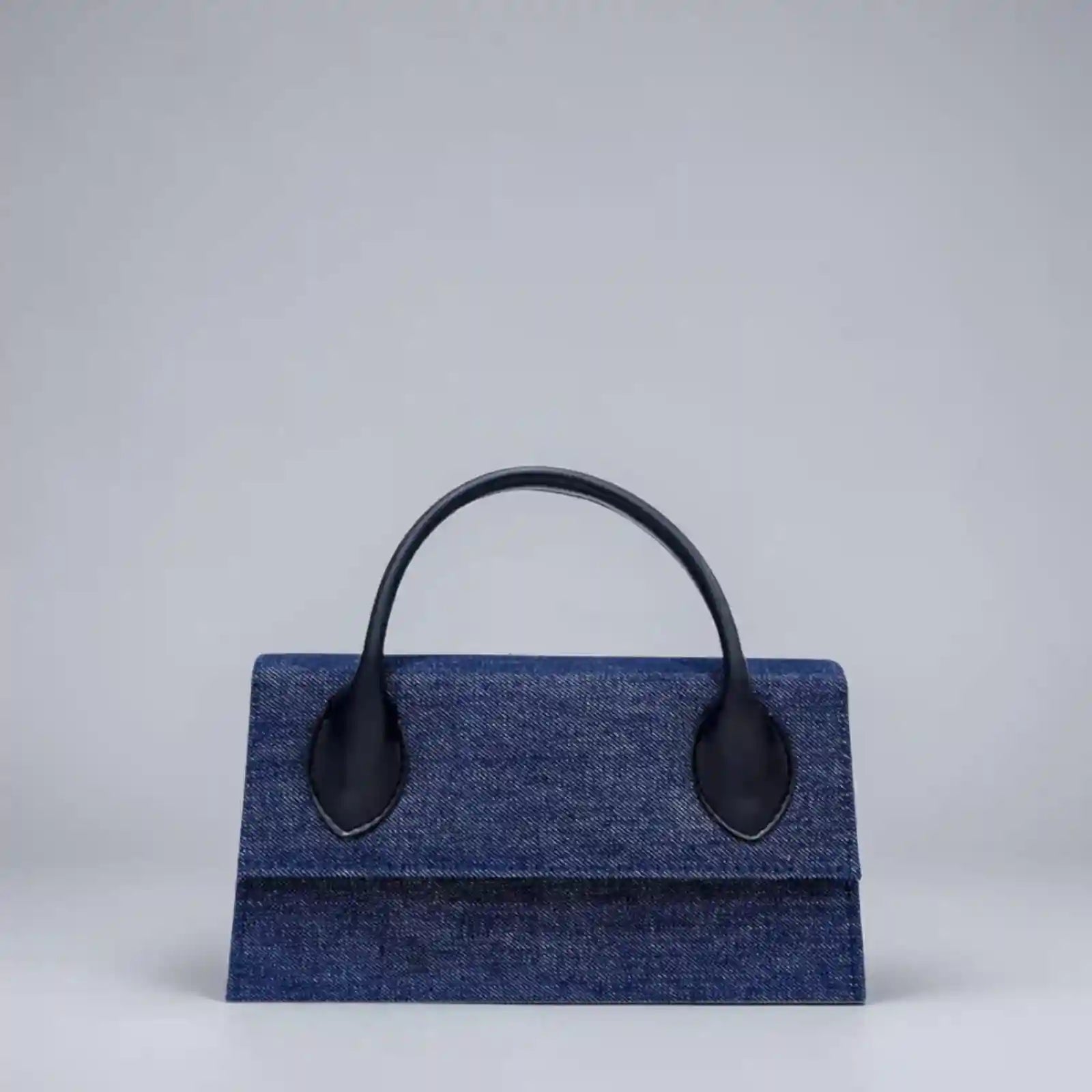 Elegant Navy Blue top handle bag for women, structured & chic style