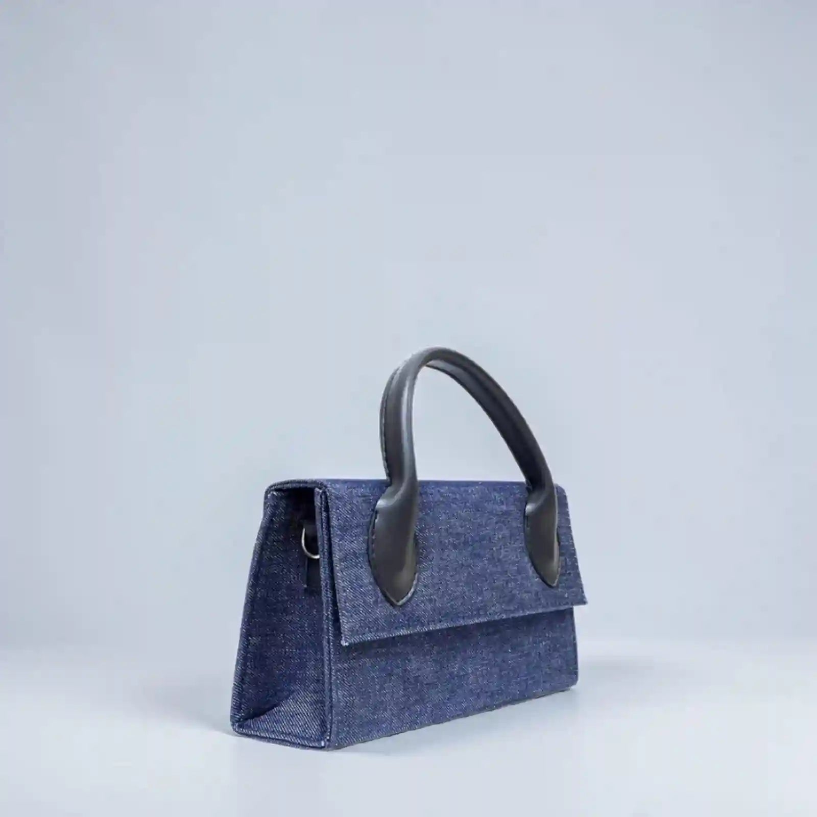 Elegant Navy Blue top handle bag for women, structured & chic style