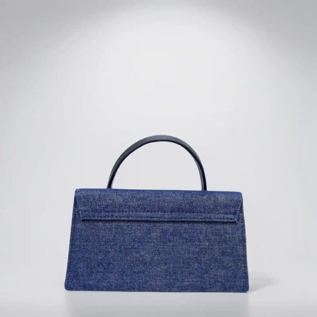 Elegant Navy Blue top handle bag for women, structured & chic style