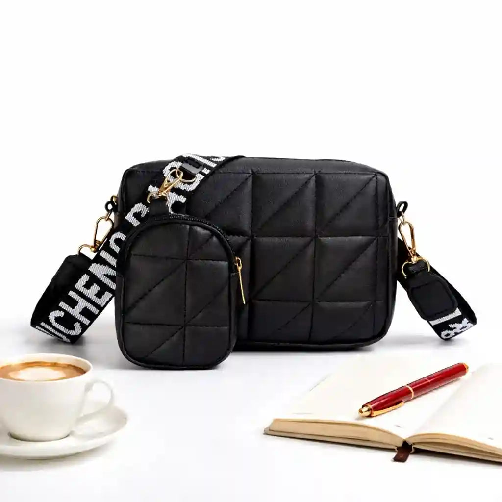 Urban Glint Crossbody Black Bag CAR-5 Stylish Women’s Bag Pakistan