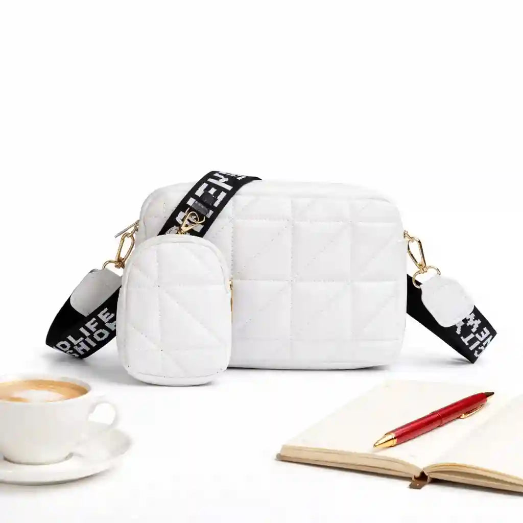 Urban Glint Crossbody White Bag CAR-5 Stylish Women’s Bag Pakistan