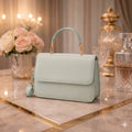 Zyvia Greyish PU Leather Handbag for Women - IK ROYAL GALLERY