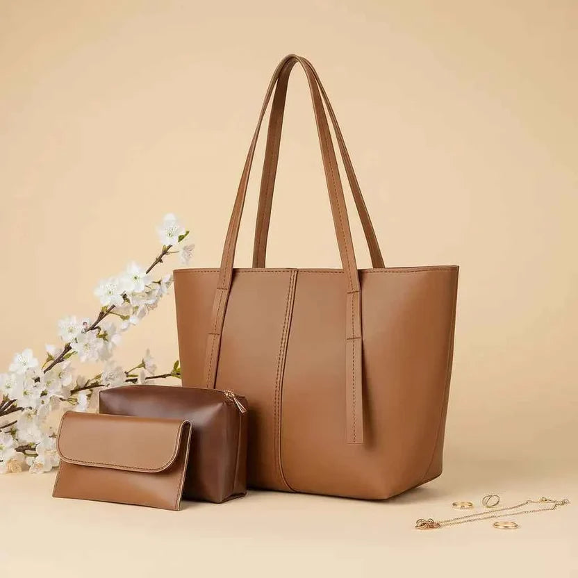 Luna Camel Tote Bag for Women-Premium Stylish Shoulder Handbag | IK Royal Gallery