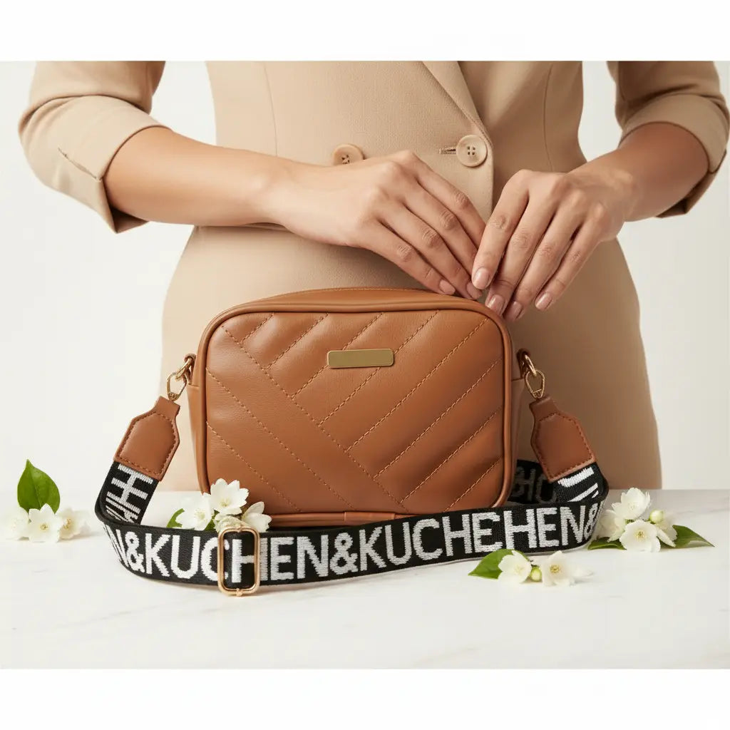Elorina Luxe CAR1 Brown Crossbody Bag for Women-Elegant, Stylish & Premium Design by IK Royal Gallery