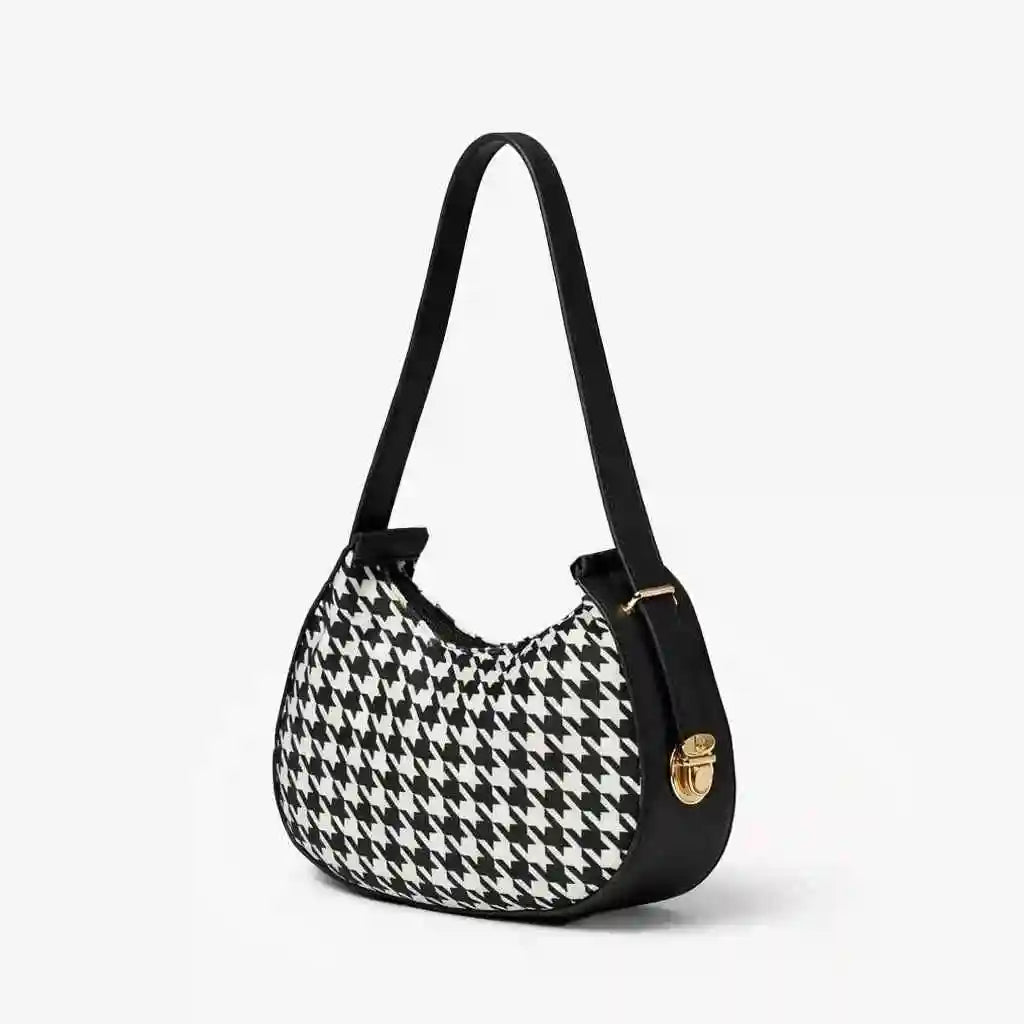 Chic Moon Elegance Shoulder Bag for Women – Stylish PU Leather Handbag