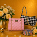 Luxury Everyday Bag Combo-Crossbody + Top Handle + Floral Strap