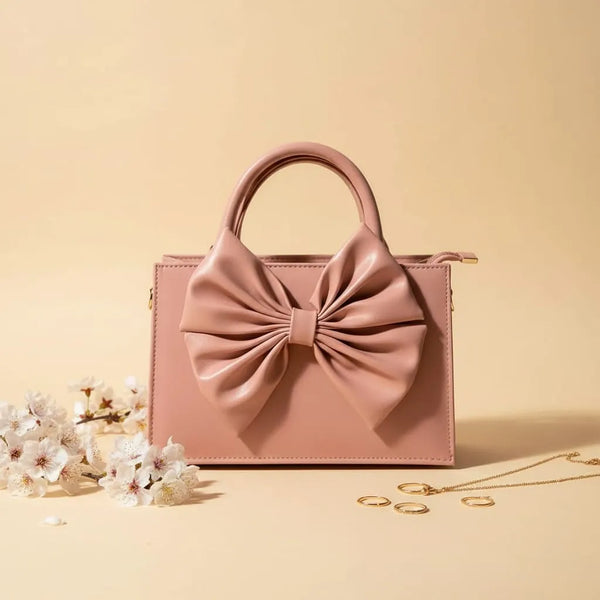 Fleur Bow Pink Handbag for Women - In Pakistan