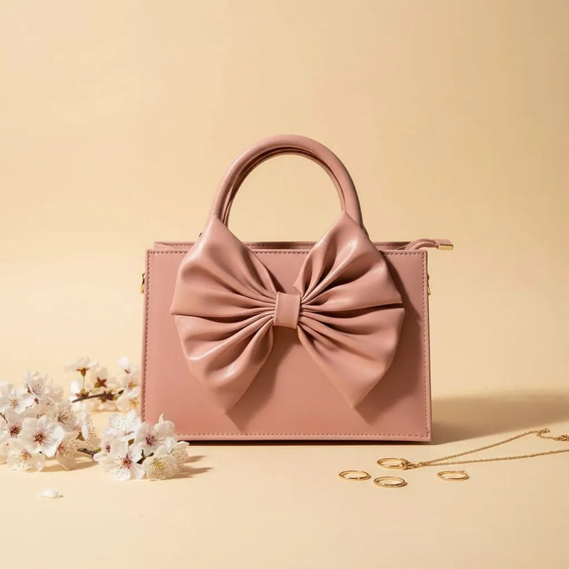 Fleur Bow Pink Handbag for Women - In Pakistan
