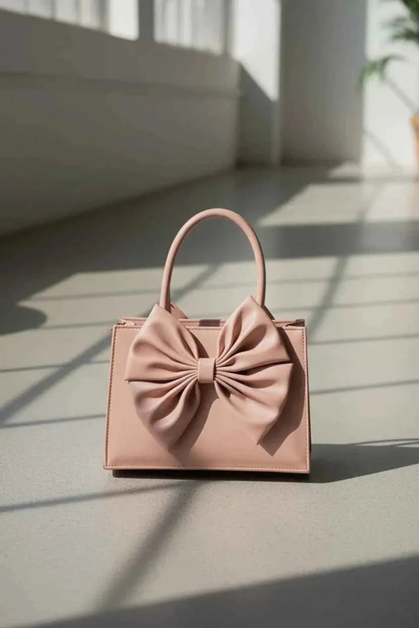Fleur Bow Pink Handbag for Women - In Pakistan