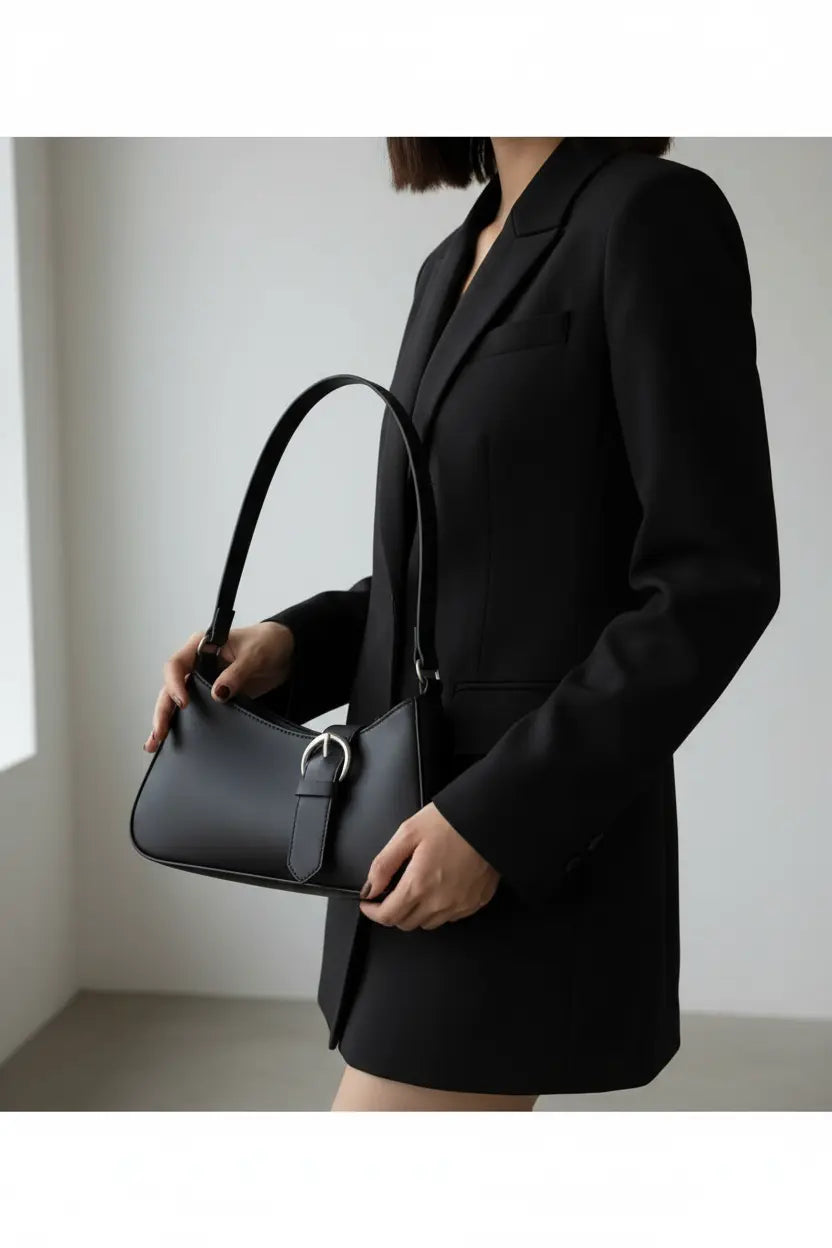 Pearl Black Shoulder Bag – IK Royal Gallery