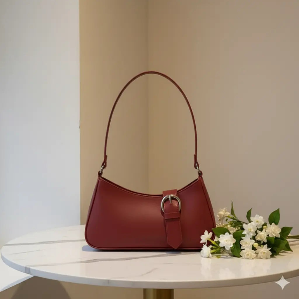 Pearl Maroon Shoulder Bag – IK Royal Gallery