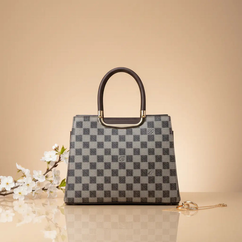 Imperial Grid Tote Bag for Women-Premium Stylish Ladies Handbag | IK Royal Gallery