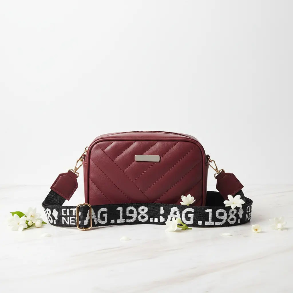 Elorina Luxe CAR1 Maroon Crossbody Bag for Women-Elegant, Stylish & Premium Design by IK Royal Gallery
