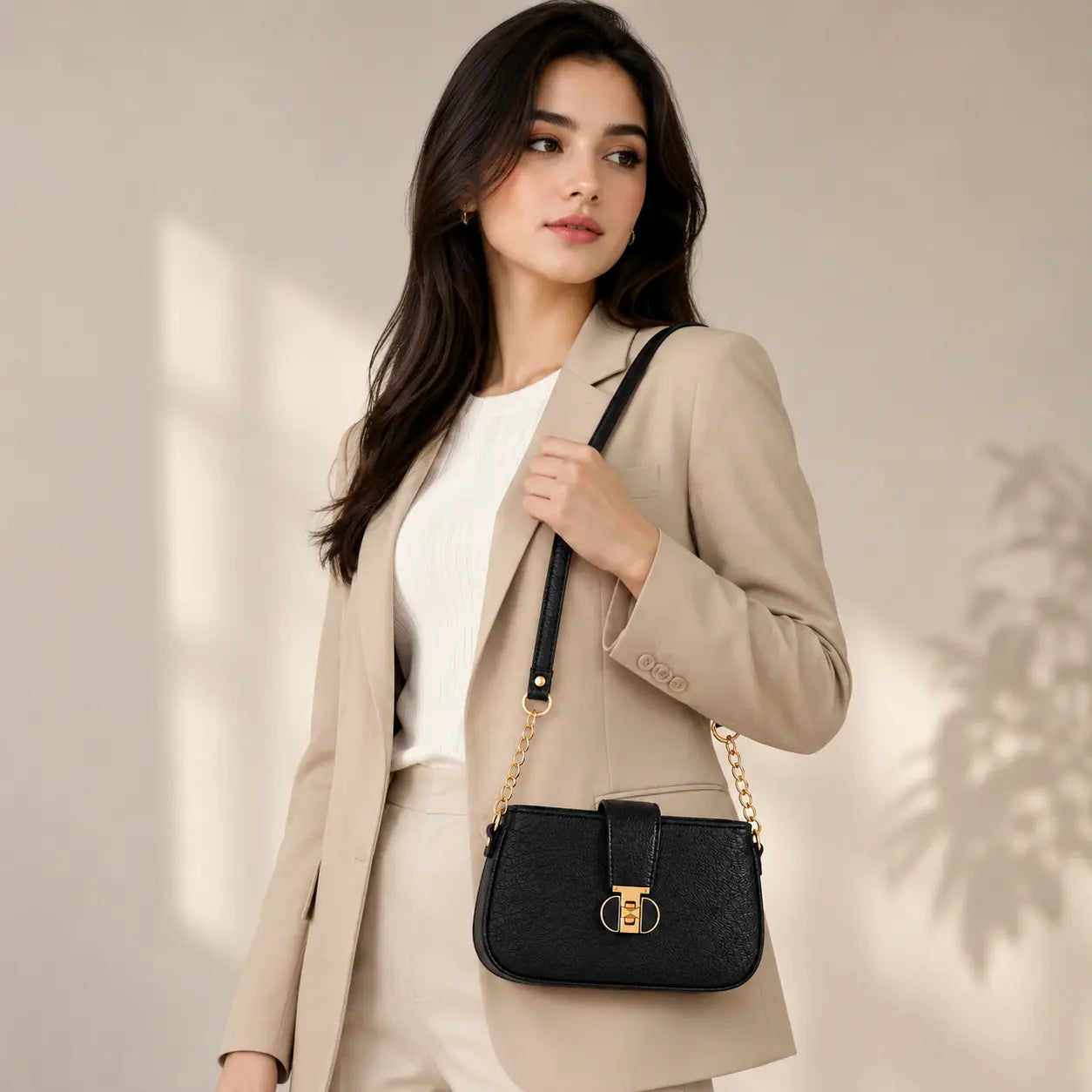 Royal Ember Black Shoulder Bag – IK Royal Gallery