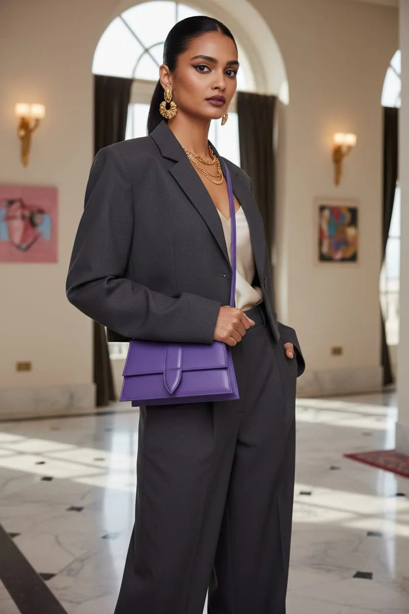 Nilofer Purple Handbag for Women | Elegant & Stylish Shoulder Bag