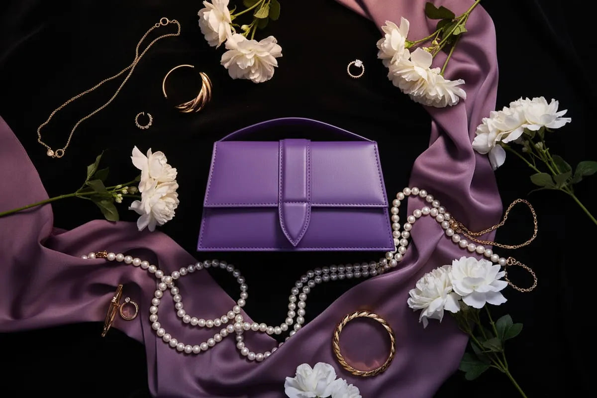 Nilofer Purple Handbag for Women | Elegant & Stylish Shoulder Bag