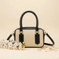 Noor Classic Black Handbag – Elegant Top Handle Bag with Long Strap for Women & Girls