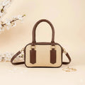 Noor Classic Brown Handbag – Elegant Top Handle Bag with Long Strap for Women & Girls