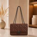 Quilted Brown Crossbody Bag for Women Stylish Ladies Handbag in Pakistan | Trendy & Elegant Design