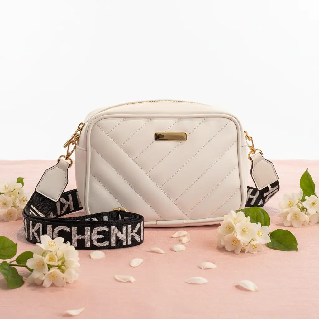 Elorina Luxe CAR1 White Crossbody Bag for Women-Elegant, Stylish & Premium Design by IK Royal Gallery
